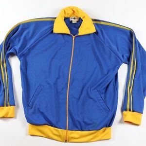 80s New Soccer Select Mens XL Track Jacket Blue